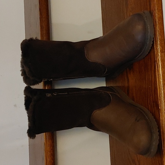 EMU Australia Latrobe waterproof suede full grain Leather sheepskin lined boots - Picture 2 of 14